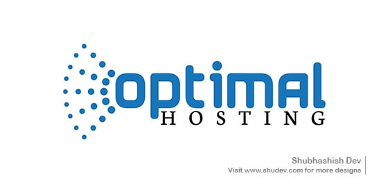optimal hosting logo by Shubhashish Dev